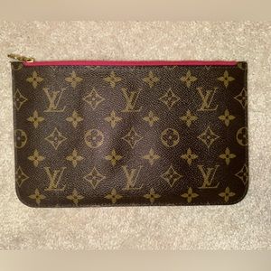 Louis Vuitton Neverfull Pochette Monogram Canvas Large